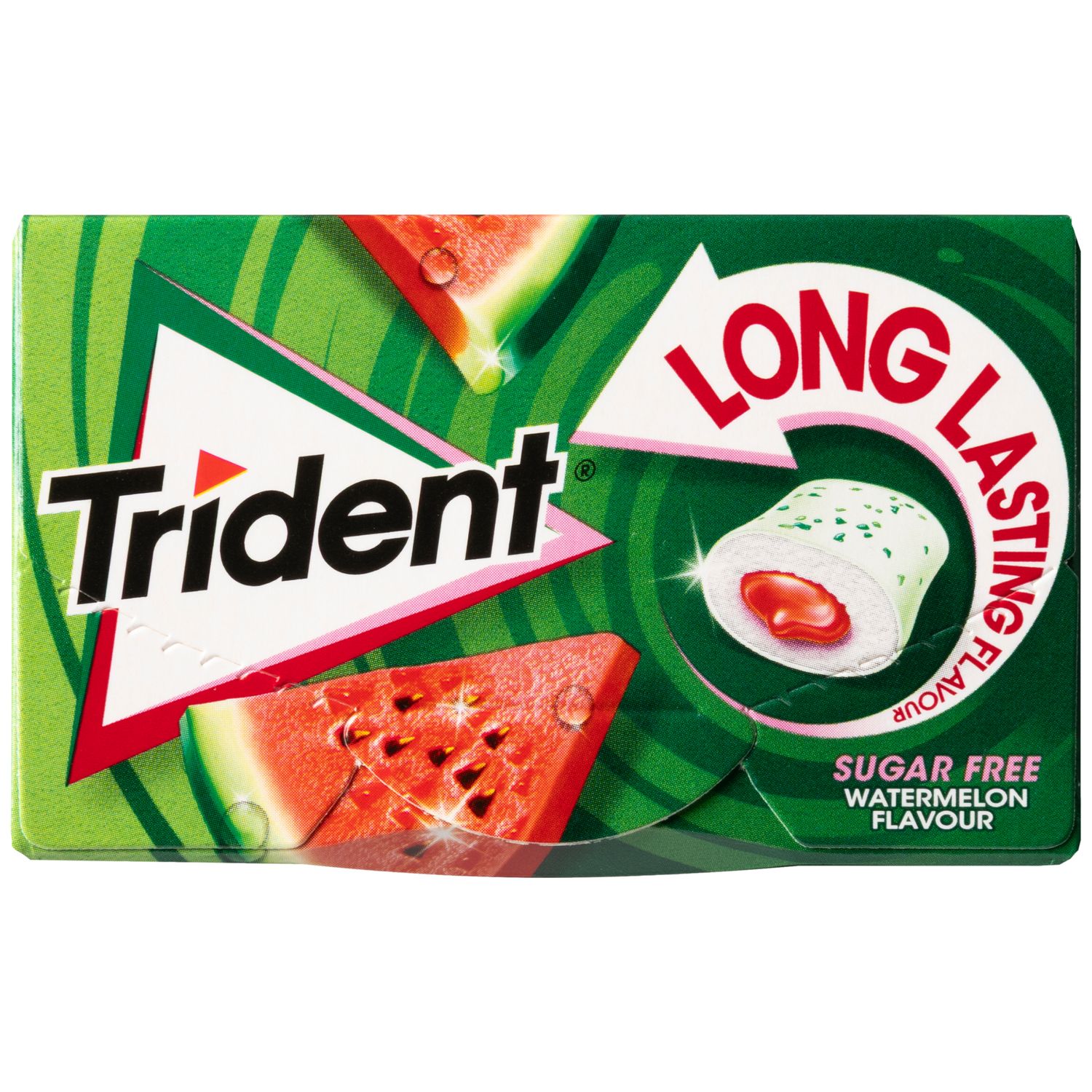 Chicles sabor sandía sin azúcar TRIDENT 22 g