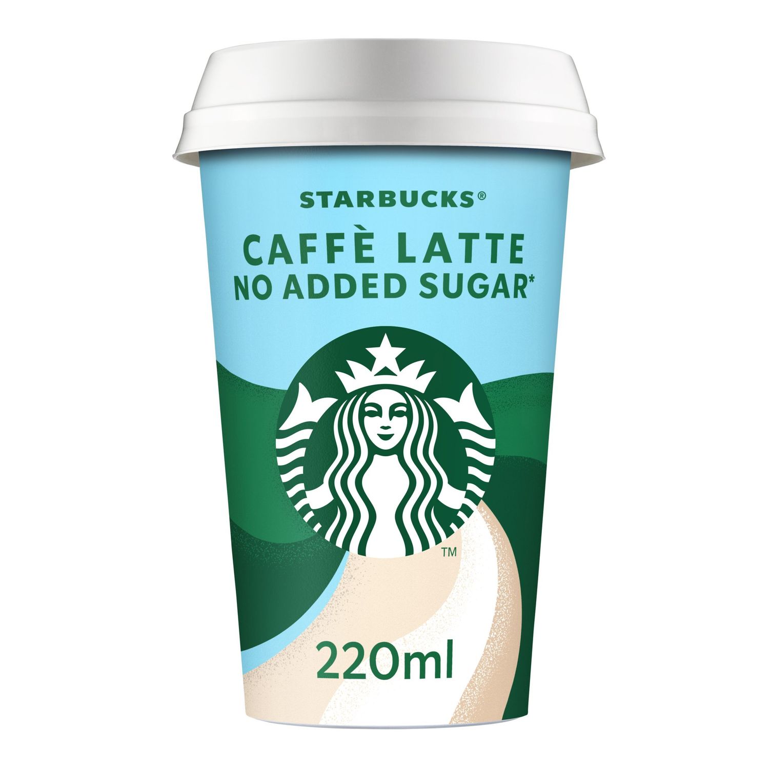 Caffé latte no added sugar STARBUCKS 220 ml
