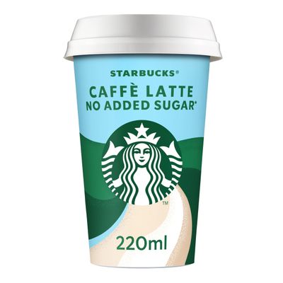 Caffé latte no added sugar STARBUCKS 220 ml