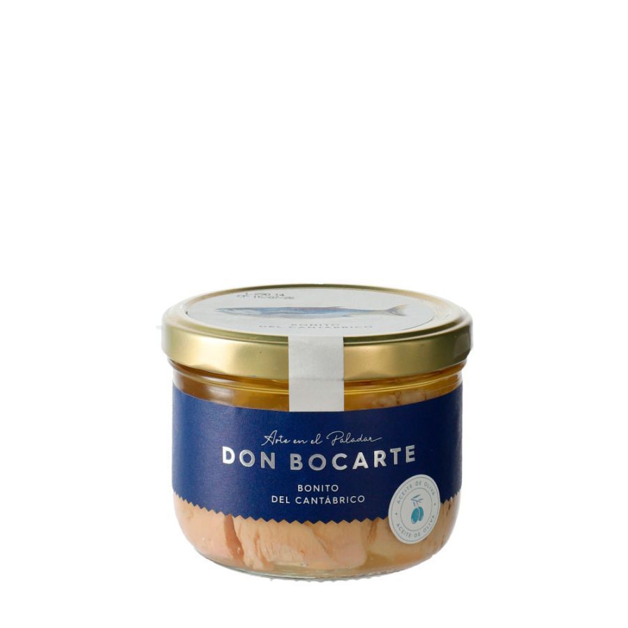 Bonito en aceite de oliva frasco DON BOCARTE 450 g