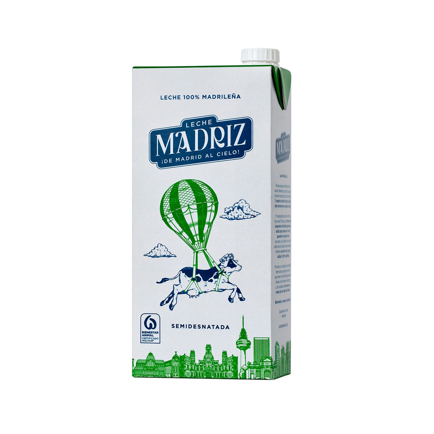 Leche semidesnatada MADRIZ 1 l