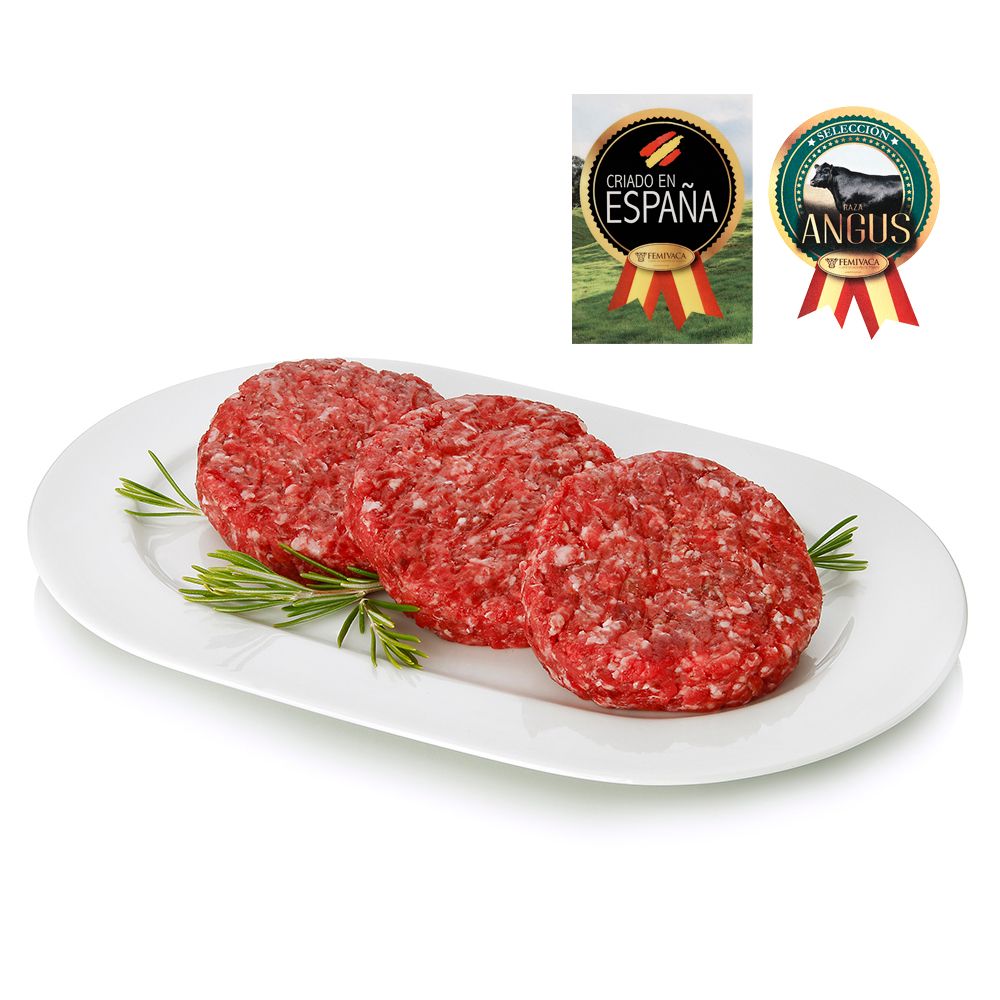 Hamburguesa natural raza angus