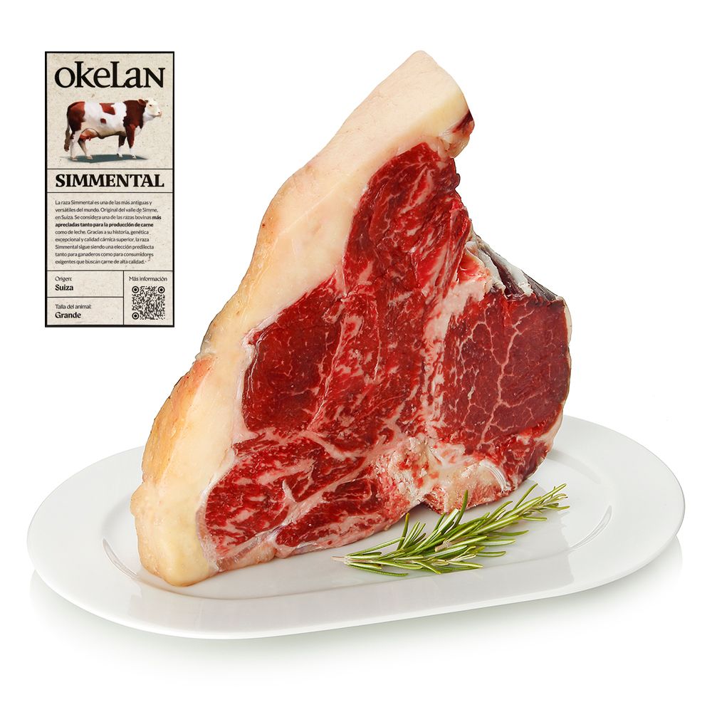 T-bone de vaca madurada