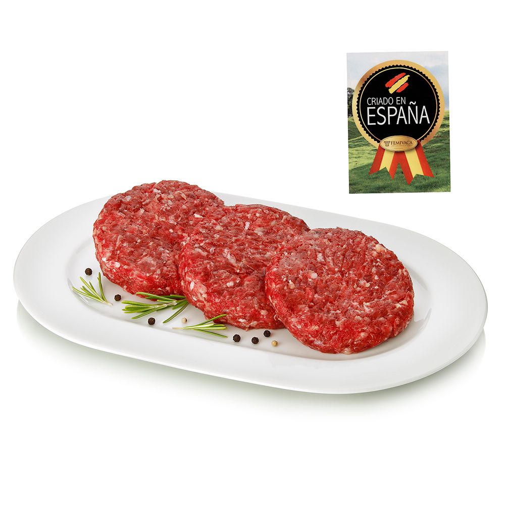Hamburguesa de vaca simmental madurada