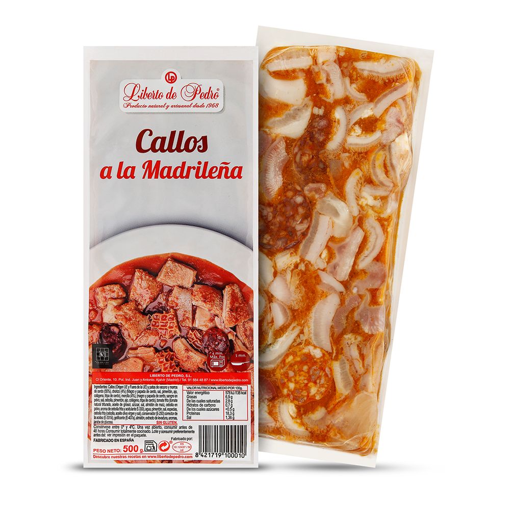 Callos a la madrileña LIBERTO DE PEDRO 500 g