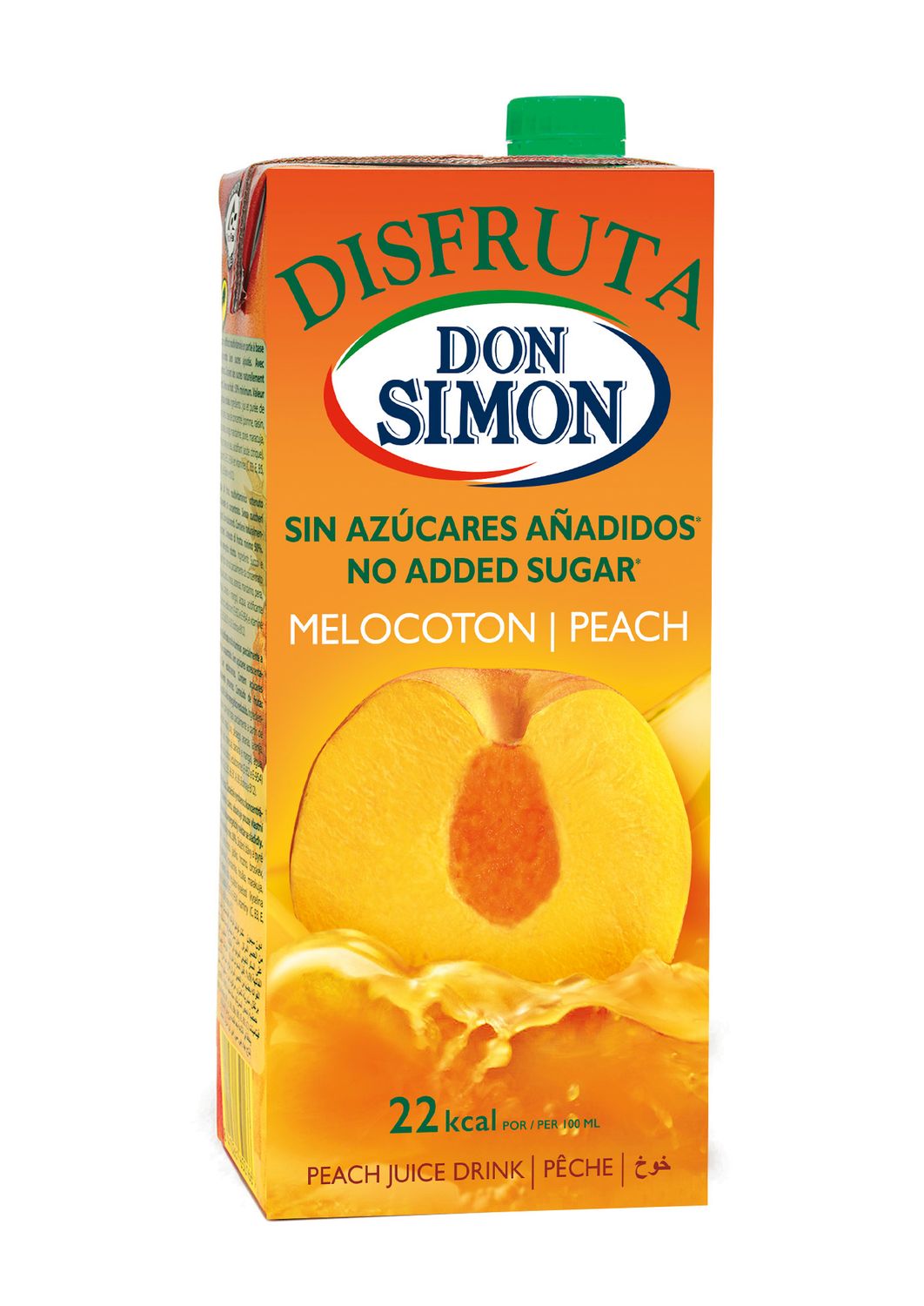Zumo de melocotón sin azúcares añadidos DON SIMÓN 1 l