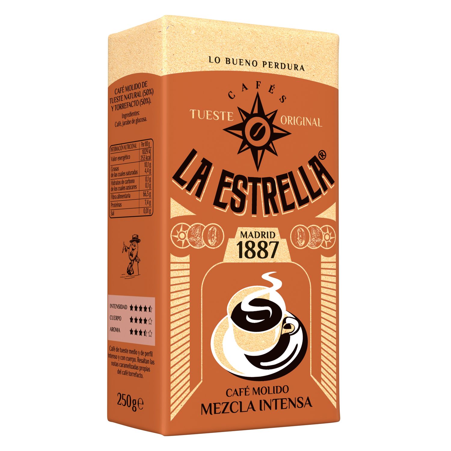 Café molido mezcla intensa LA ESTRELLA 250 g