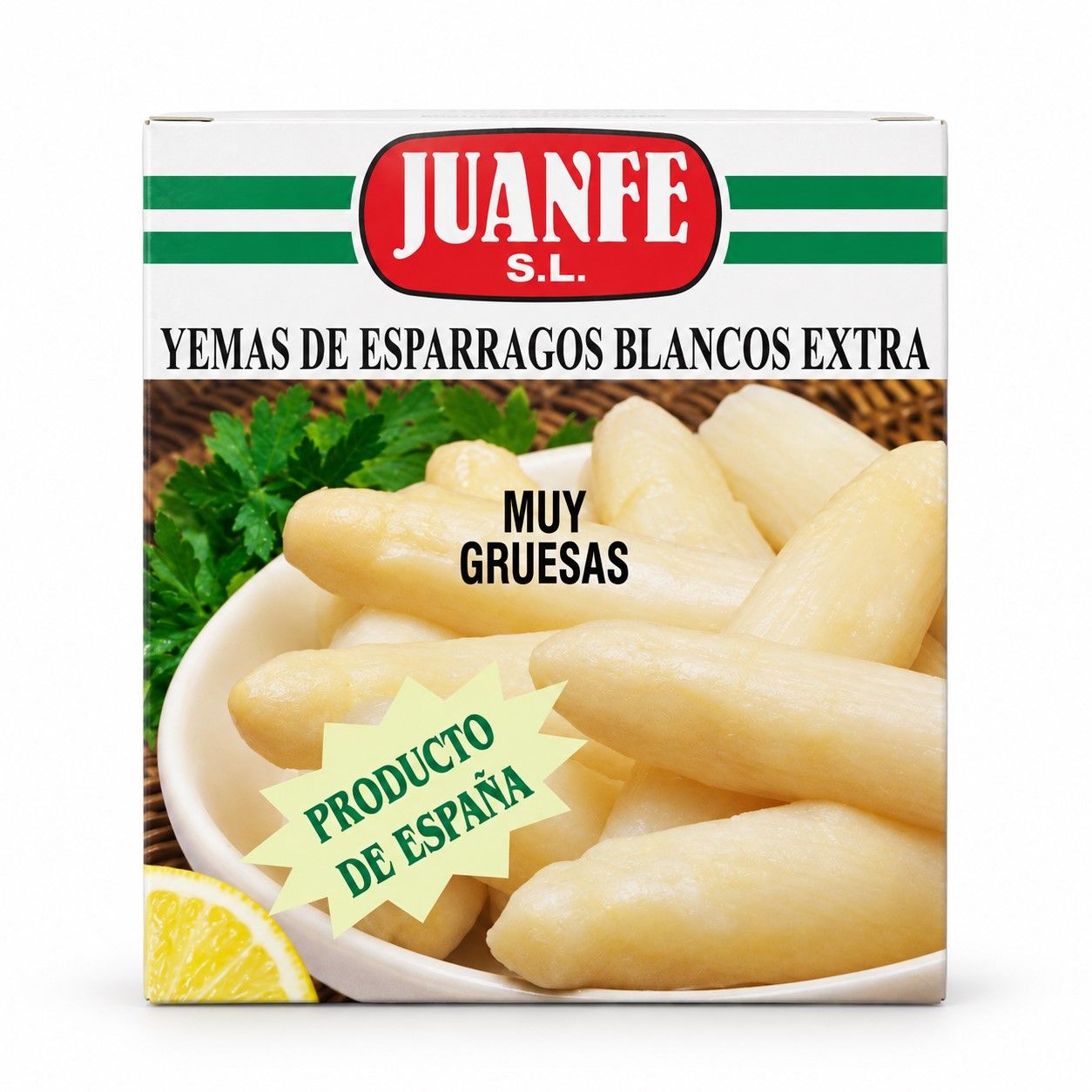 Yemas de espárragos blancos extra muy gruesas JUANFE 135 g