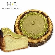 Tarta de queso de pistacho