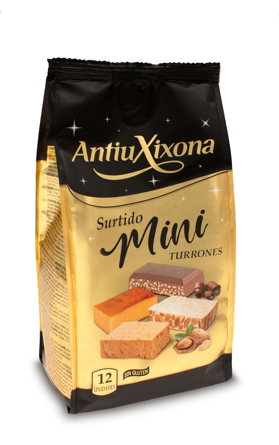 Surtido mini turrones ANTIU XIXONA 12 ud 250 g