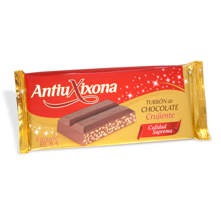 Turrón de chocolate crujiente ANTIU XIXONA 200 g