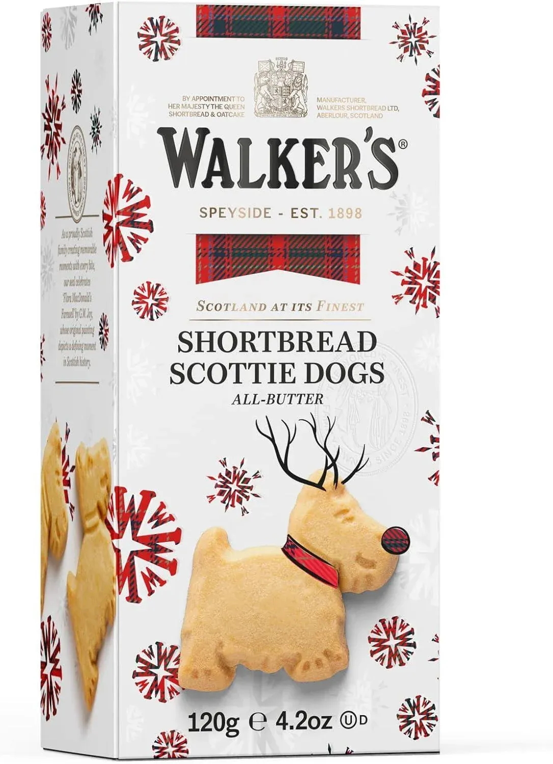 Galletas de mantequilla navideñas WALKER´S 120 g