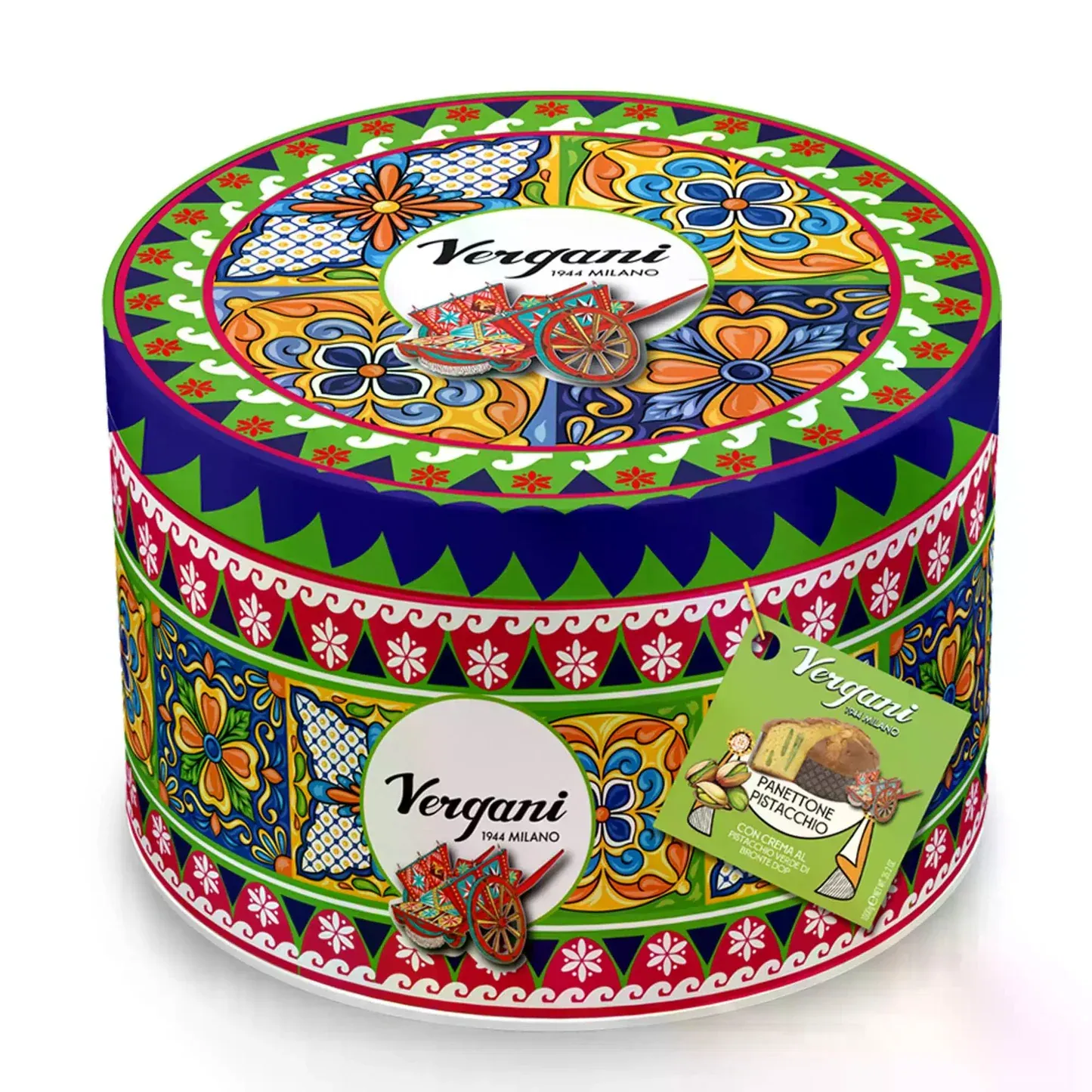 Panettone con pistacho VERGANI 750 g