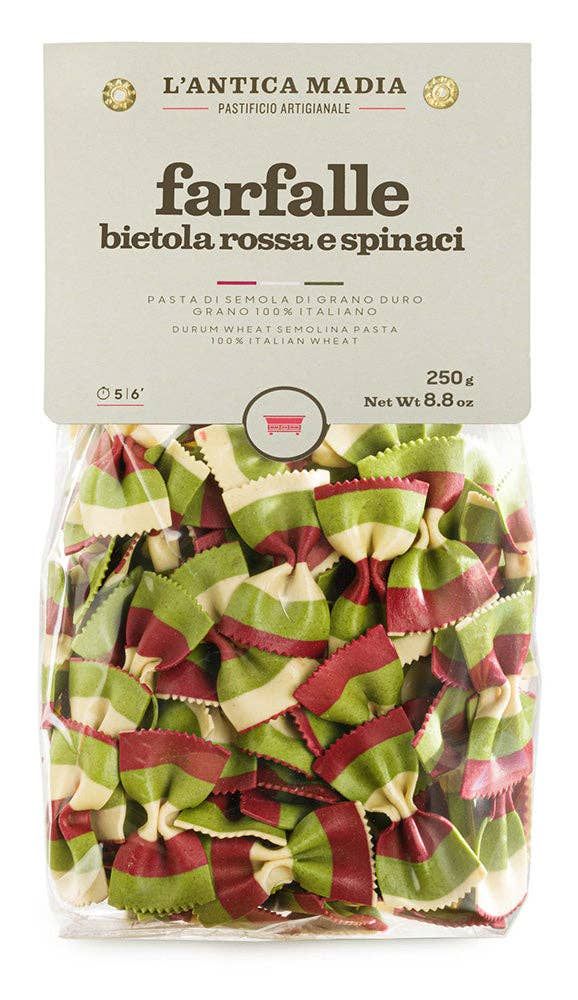 Farfalle bietola rossa e spinaci L´ANTICA MADIA 250 g