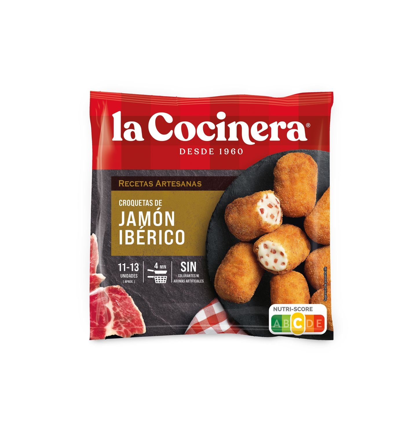 Croquetas artesanas de jamón ibérico LA COCINERA 400 g