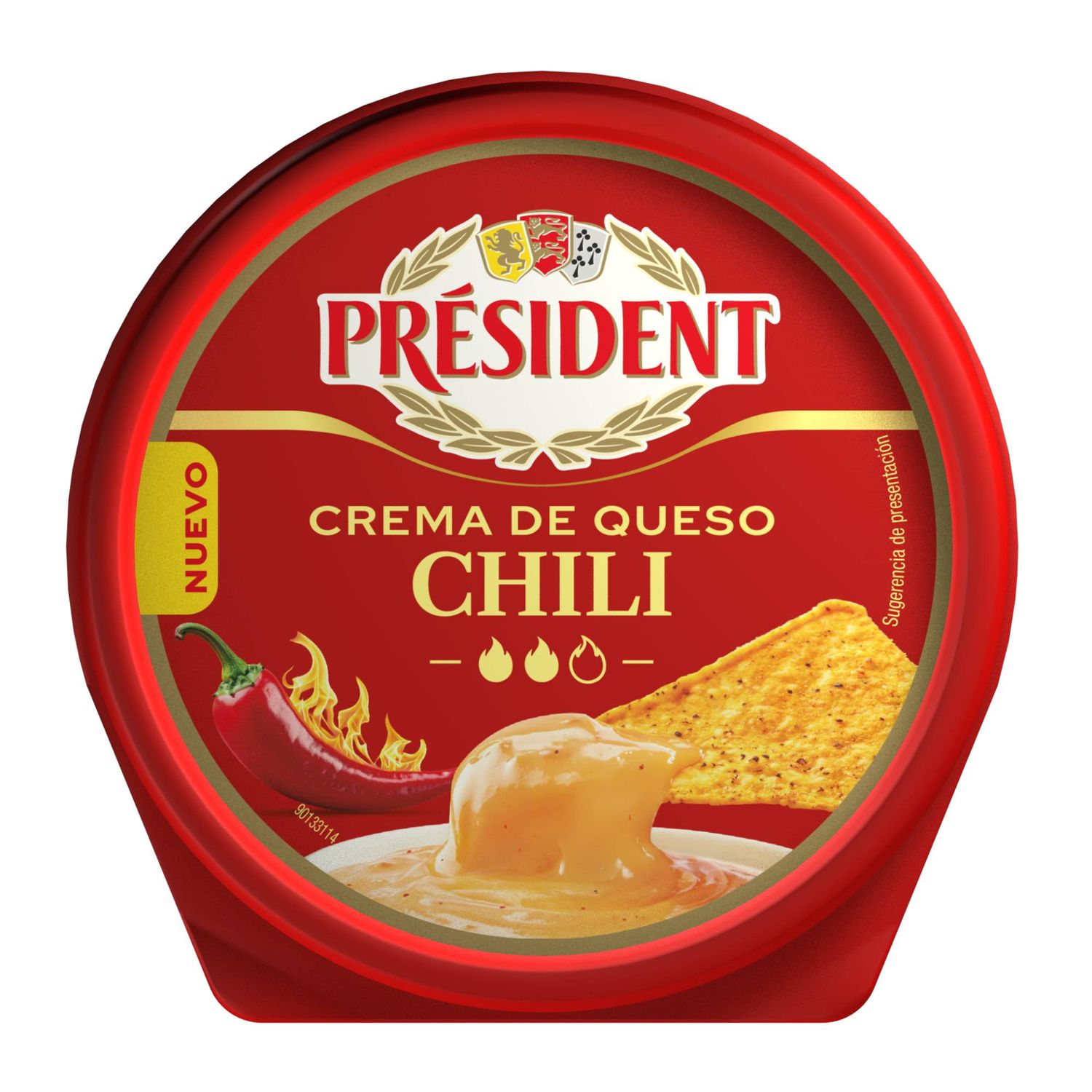 Crema de queso de chili PRÉSIDENT 125 g