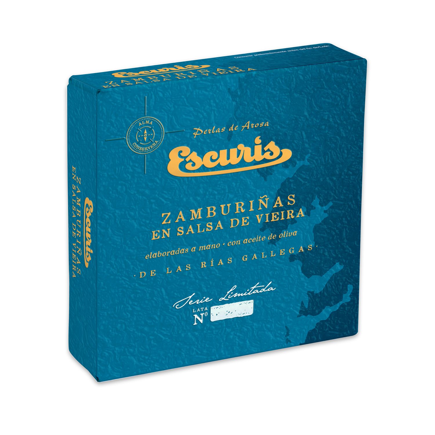 Zamburiñas en salsa de vieira serie limitada ESCURIS 81 g