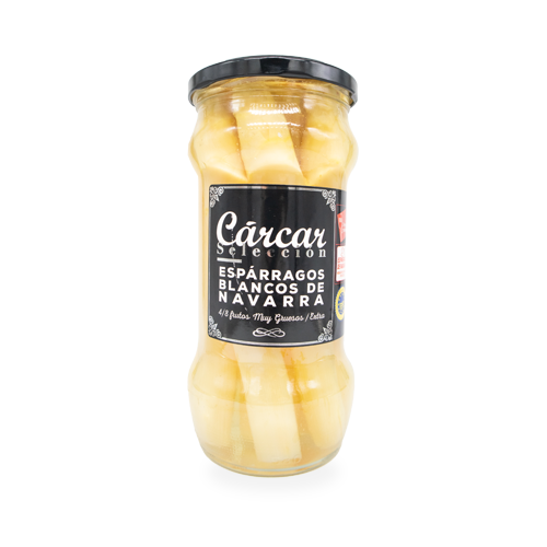 Espárragos blancos D.O. Navarra extra gruesos CARCAR 5 pzs 325 g