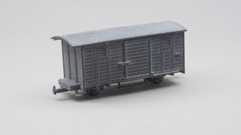 235051Güterwagen gebremst Jagsttalbahn H0e 235051Güterwagen gebremst Jagsttalbahn H0e