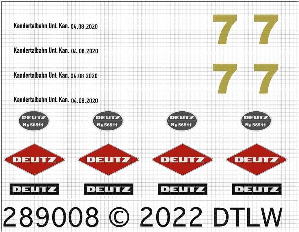 860031 Decal-Set KTB V7 H0