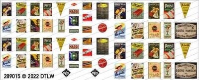 810071 Decal-Set Werbeschilder 1 H0 810071 Decal-Set Werbeschilder 1 H0
