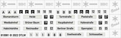 810081 Decal-Set Henschel II H0