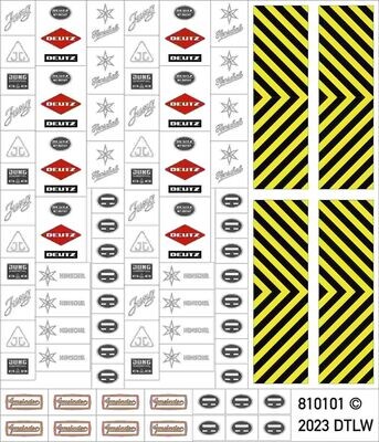 810101 Decal-Set Hersteller und Fabrikschilder H0