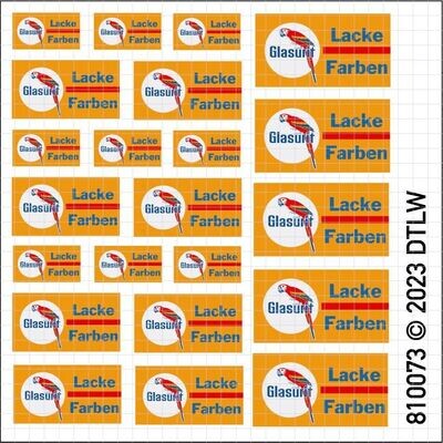 810073 Decal-Set Werbeschilder Glasurit H0