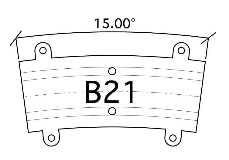 258112-1 B1 Bogen R189 15° G=12 1 Stk