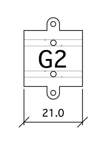 258122-1 G2 Gerade 21 mm G=12 1 Stk 258122-1 G2 Gerade 21 mm G=12 1 Stk