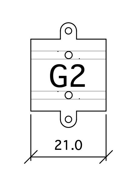 258122-1 G2 Gerade 21 mm G=12 1 Stk