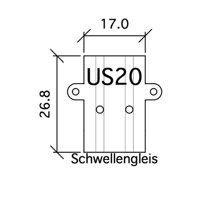 238127-1 US21 Übergang Schwellengleis G=9 238127-1 US21 Übergang Schwellengleis G=9