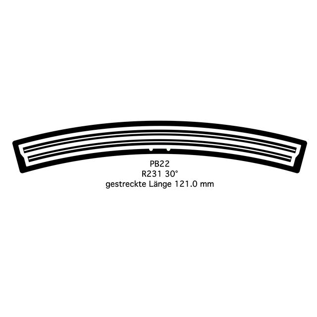 238142 PB22 Profil R231 30° G=9 6 Stk