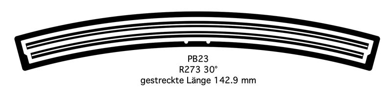 238143 PB23 Profil R273 30° G=9 1 oder 6 Stk