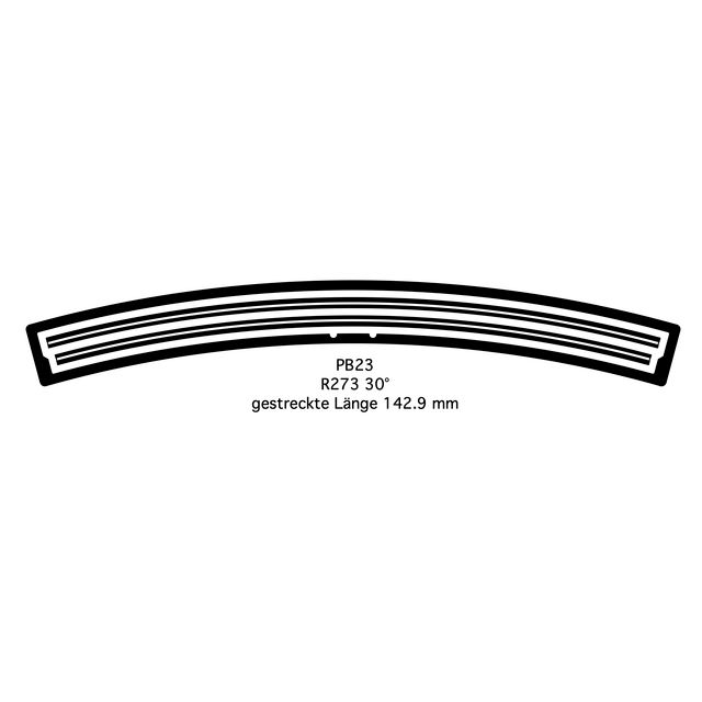 238143 PB23 Profil R273 30° G=9 1 oder 6 Stk 238143 PB23 Profil R273 30° G=9 1 oder 6 Stk