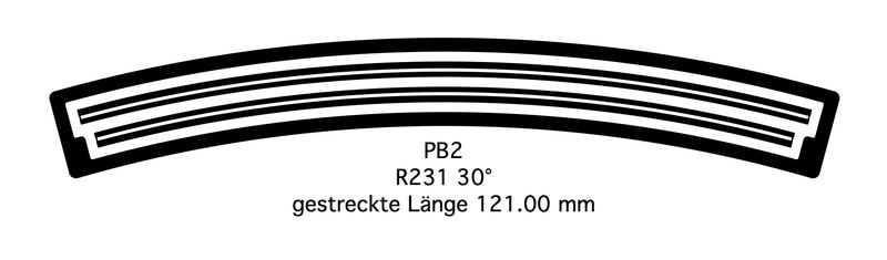 258142 PB2 Profil R231 30° G=12 1 oder 6 Stk