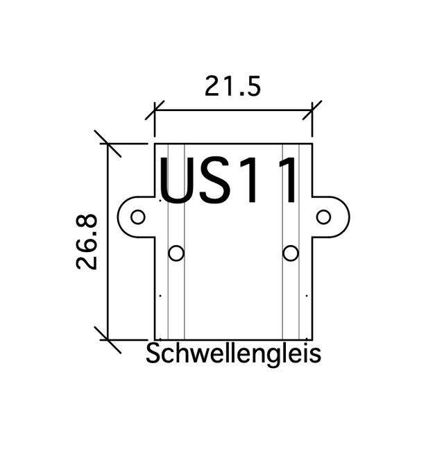 268127-1 US11 Übergang Schwellengleis G=16,5 268127-1 US11 Übergang Schwellengleis G=16,5