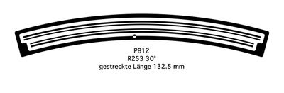 268142 PB12 Profil R253 30° G=16.5 1 oder 6 Stk 268142 PB12 Profil R253 30° G=16.5 1 oder 6 Stk