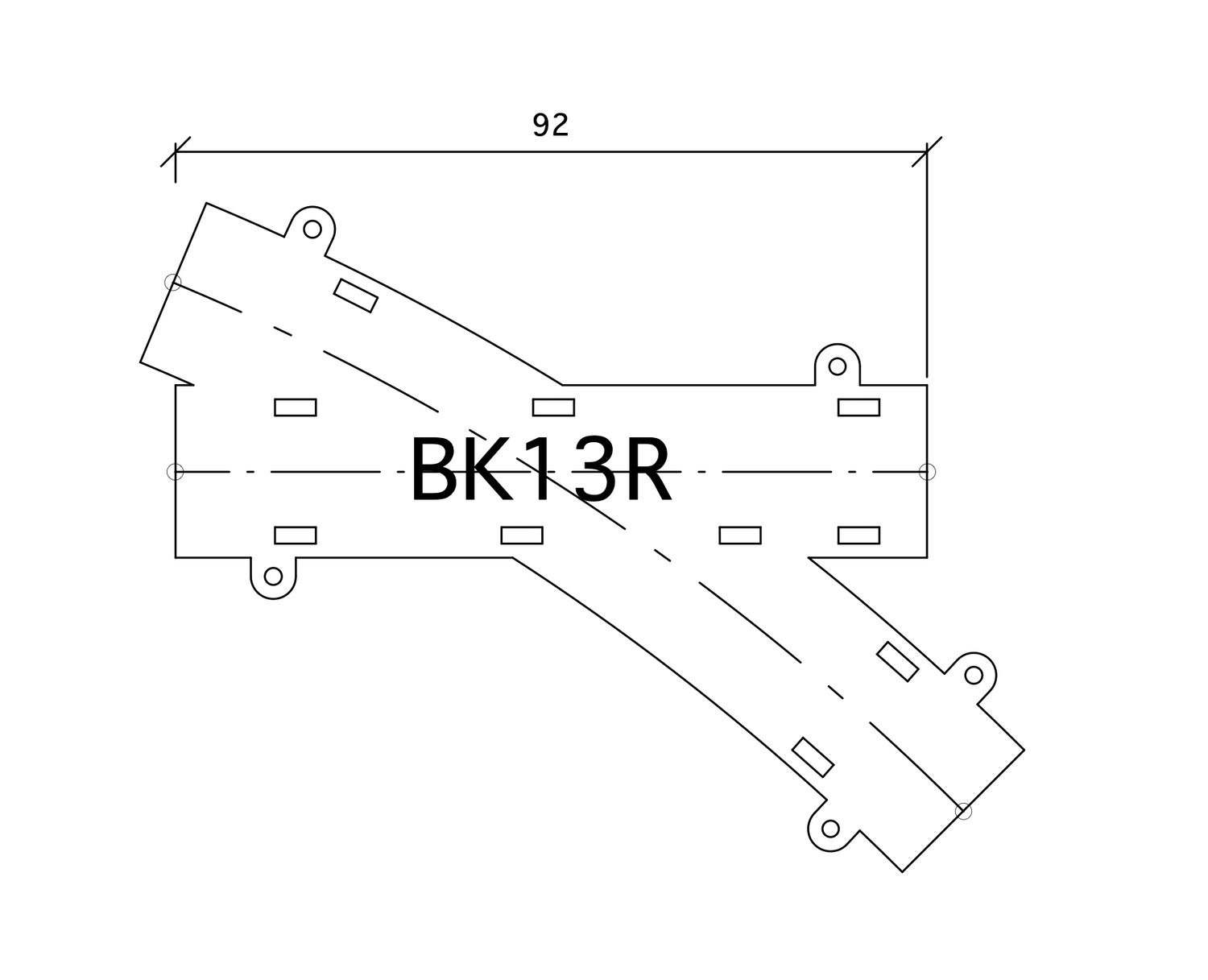 268135-1 BK13R 92mm R299 22,6 - 45° G=16.5