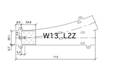 268254-1 W13L2Z 115mm R299 22,6° G=16.5