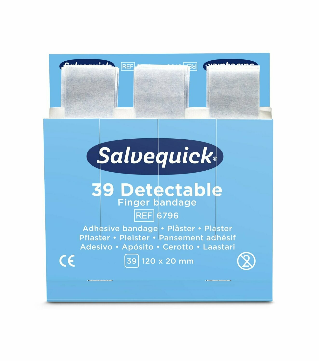 Salvequick HACCP zertifizierte Fingerverband 12 x 2 cm 6796