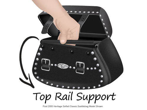 Heritage Softail Classic Top Rail Supports