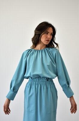Sudadera azul verdoso, ANTES 67,50€, AHORA 35€