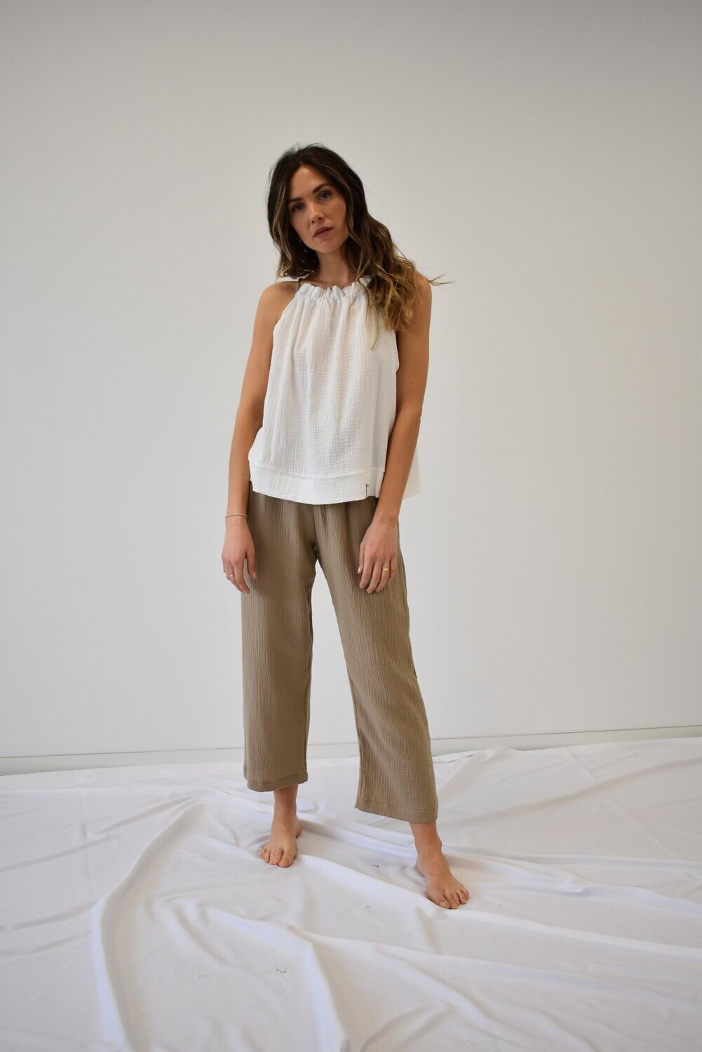 Top en bambula sin mangas, ANTES 43€, AHORA 25€
