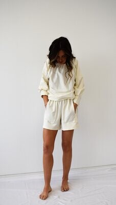 Pantalon corto de sudadera cruda, ANTES 54€, AHORA 30€