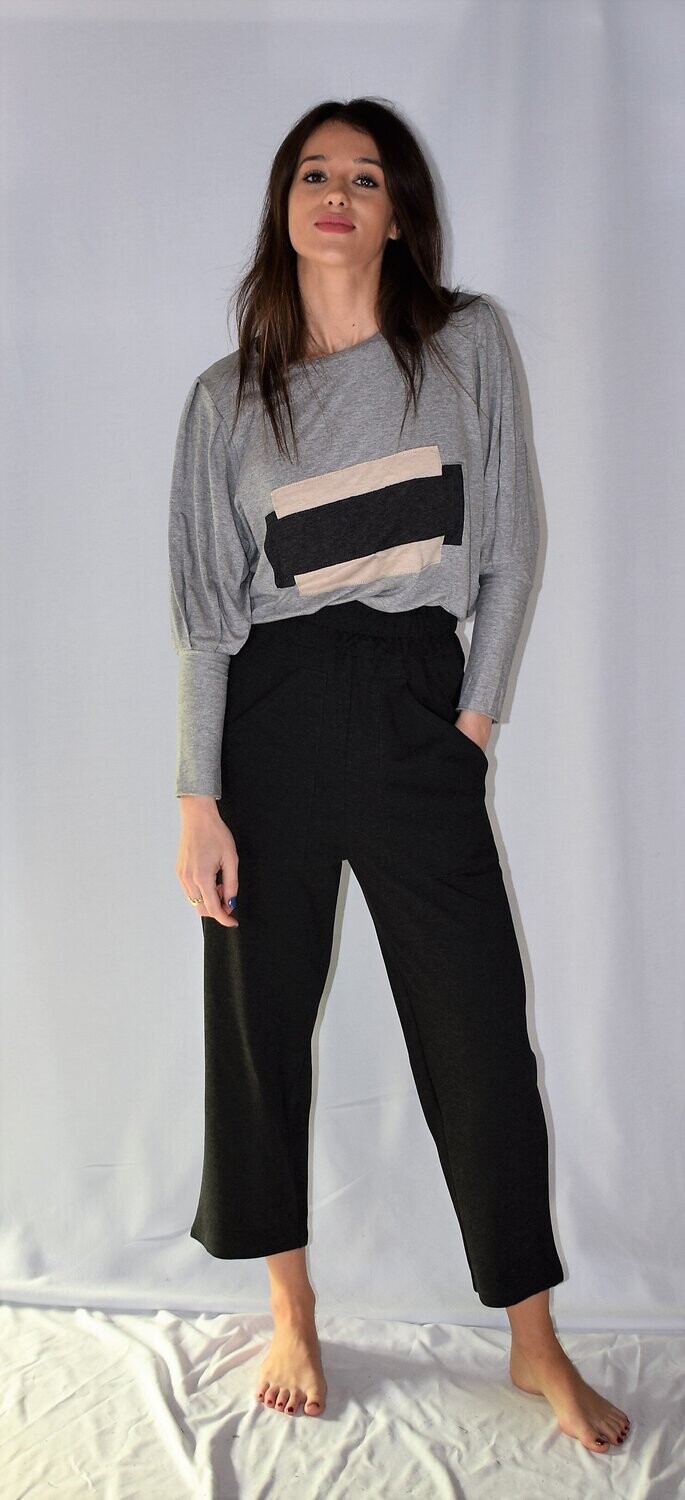 P6 22. Pantalón punto roma antracita. Antes 75€ AHORA 45€