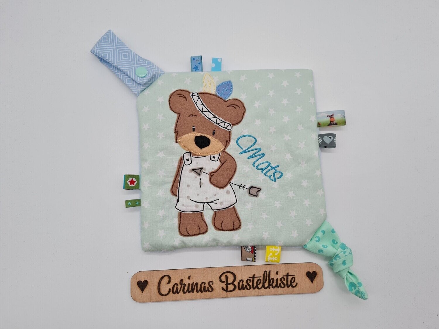 Knistertuch Boho Bär