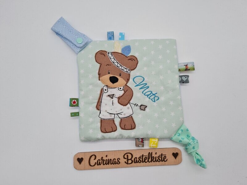Knistertuch Boho Bär