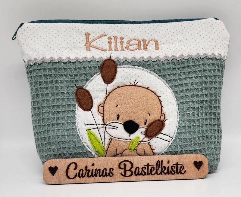 Windeltasche Otter mit Schilf