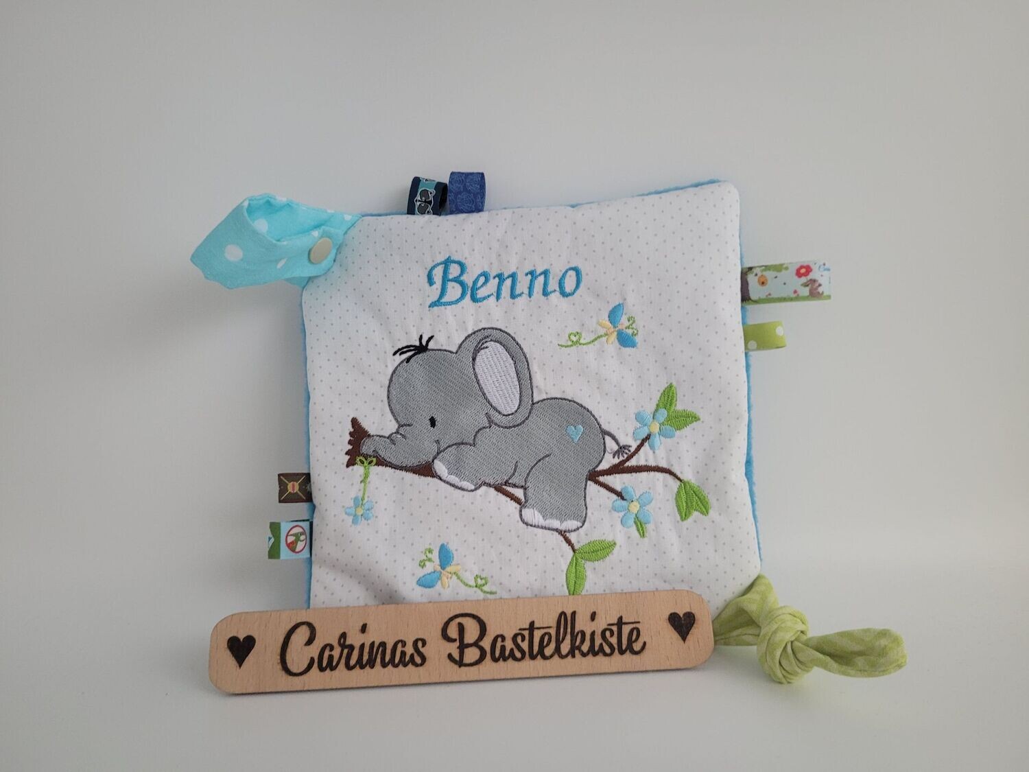 Knistertuch Elefant auf Ast